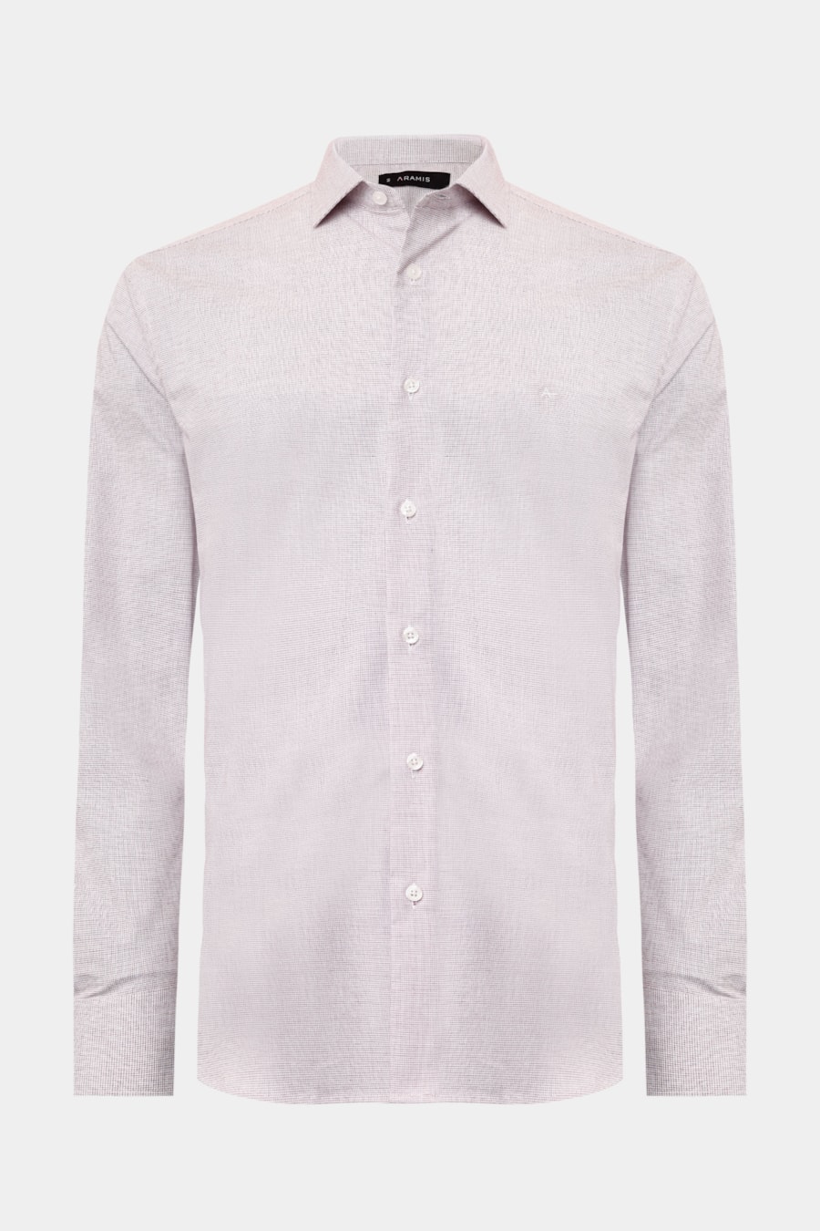 Camisa Manga Longa Regular Cosmo Micro Xadrez Vinho — foto 5 de 6
