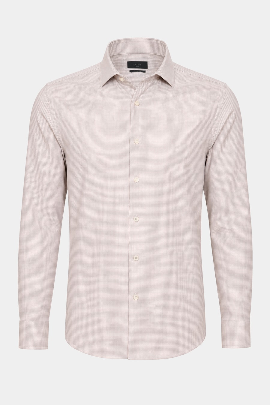 Camisa Manga Longa Regular Dobby Wrinkle Free Areia — foto 5 de 6