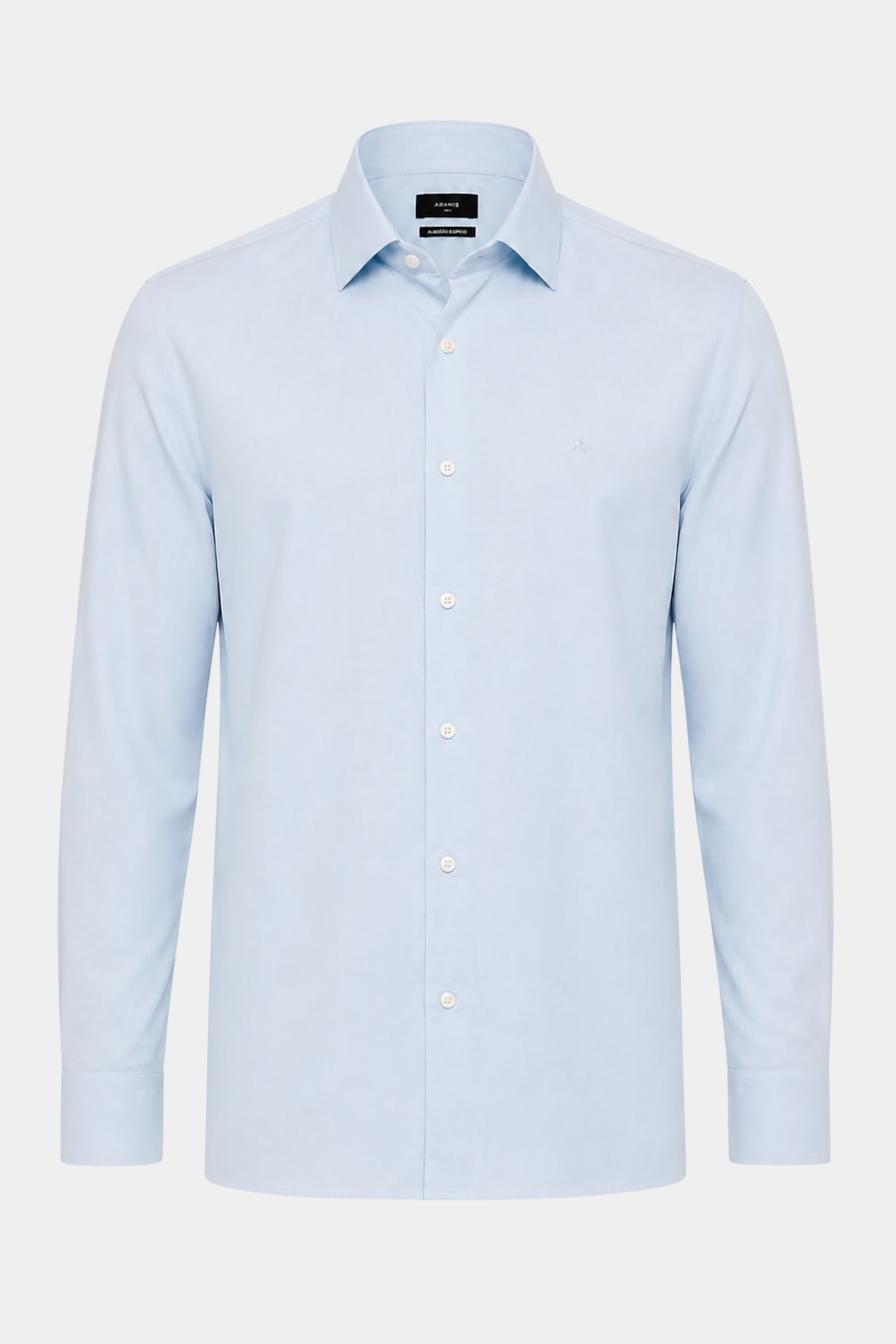 Camisa Manga Longa Regular Fil 50 Egipcio Barolo Azul Claro — foto 5 de 6