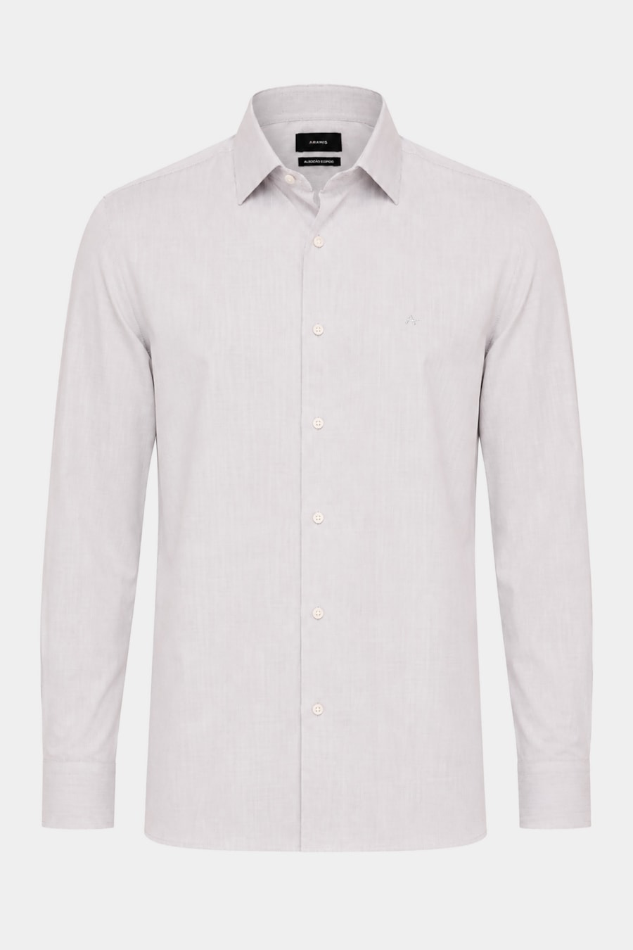 Camisa Manga Longa Regular Fil 50 Egipcio Barolo Natural — foto 5 de 6