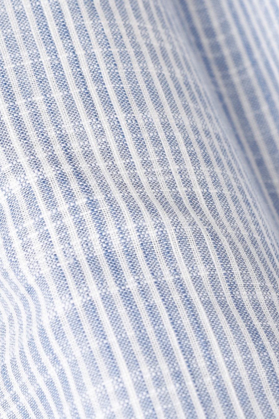 Camisa Manga Longa Regular Flame Listrada Azul C/Branco — foto 6 de 6