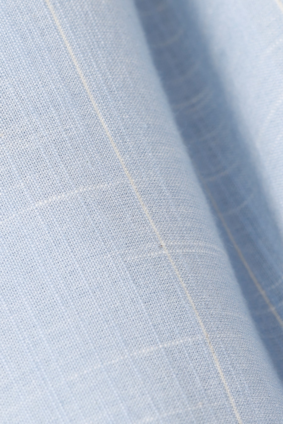 Camisa Manga Longa Regular Flamê Listrada Azul C/Creme — foto 6 de 6