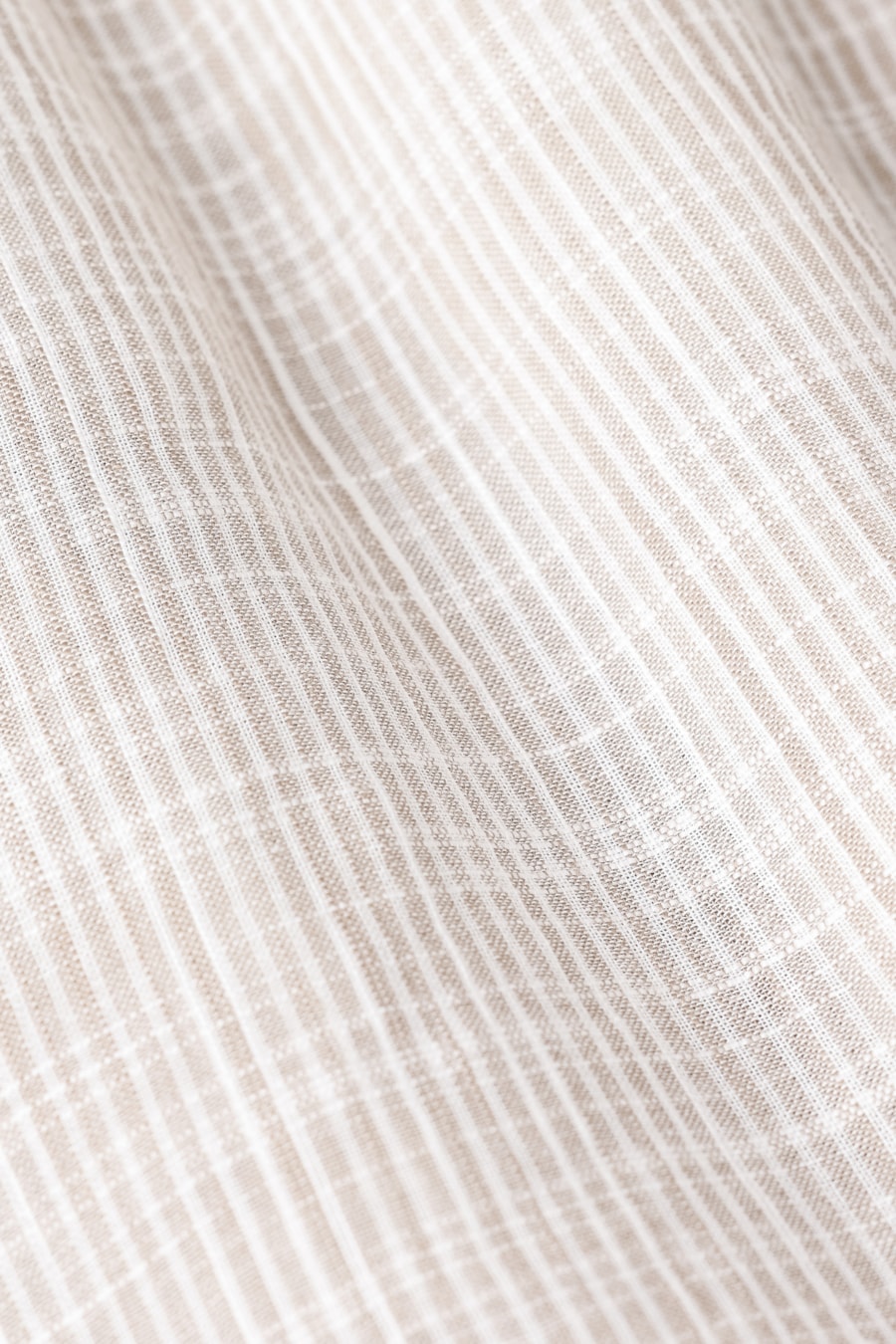 Camisa Manga Longa Regular Flame Listrada Caqui / Branco — foto 6 de 6