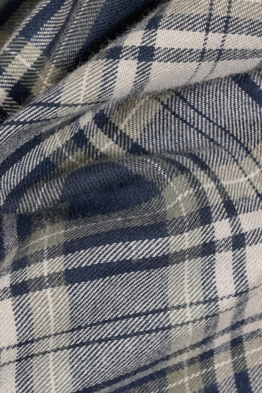 Camisa Manga Longa Regular Flanela Xadrez Marinho Com Verde — foto 5 de 6