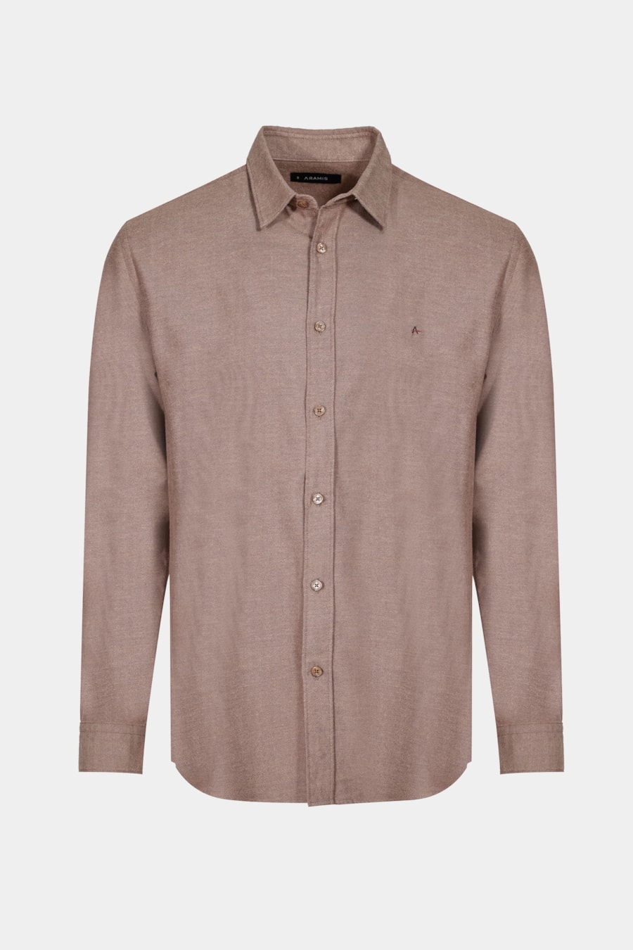 Camisa Manga Longa Regular Flannel Twill Cáqui — foto 6 de 6