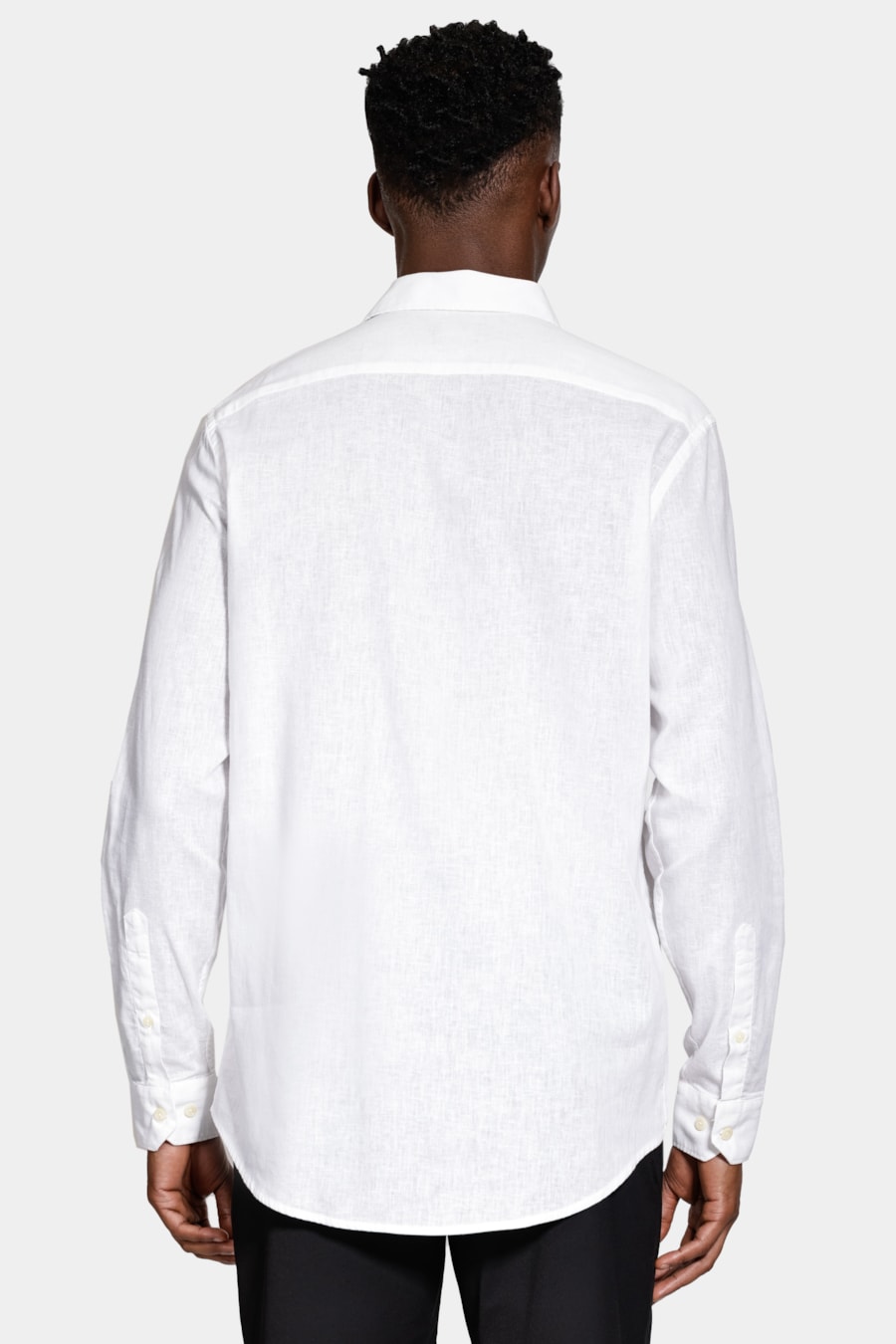 Camisa Manga Longa Regular Linho Algodão Surat Branco — foto 4 de 6