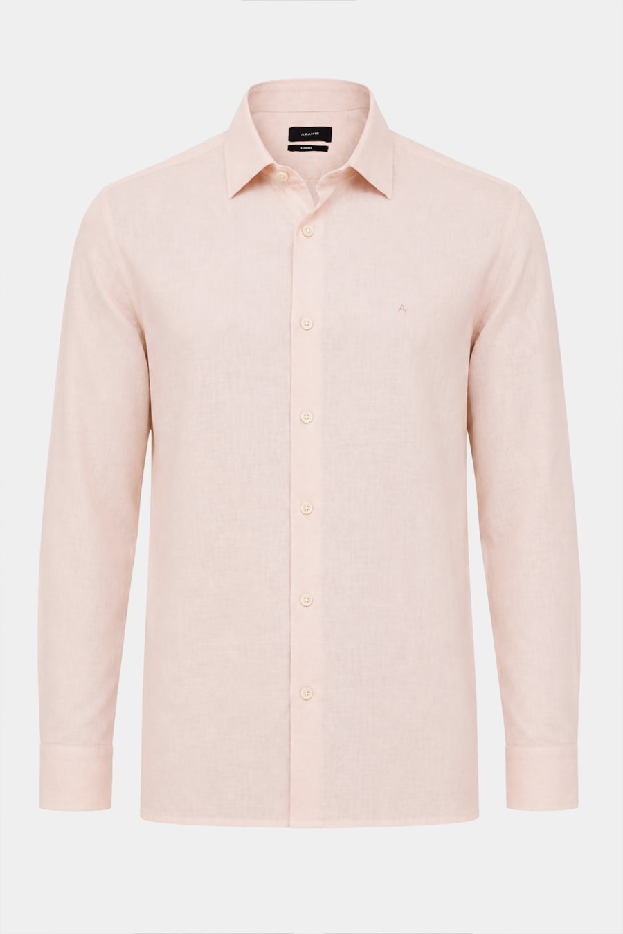 Camisa Manga Longa Regular Linho Algodão Surat Coral — foto 5 de 6