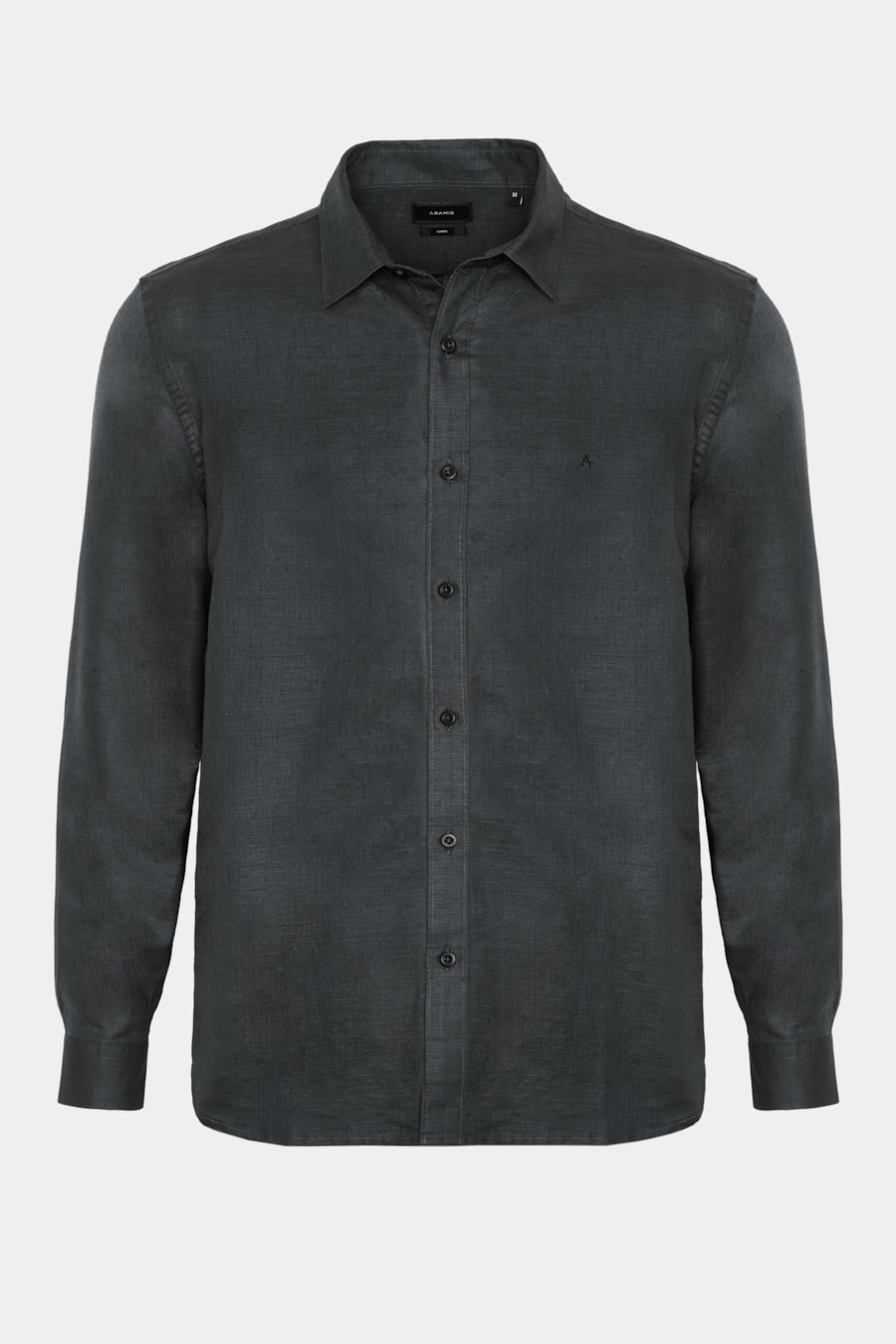 Camisa Manga Longa Regular Linho Preto — foto 5 de 6