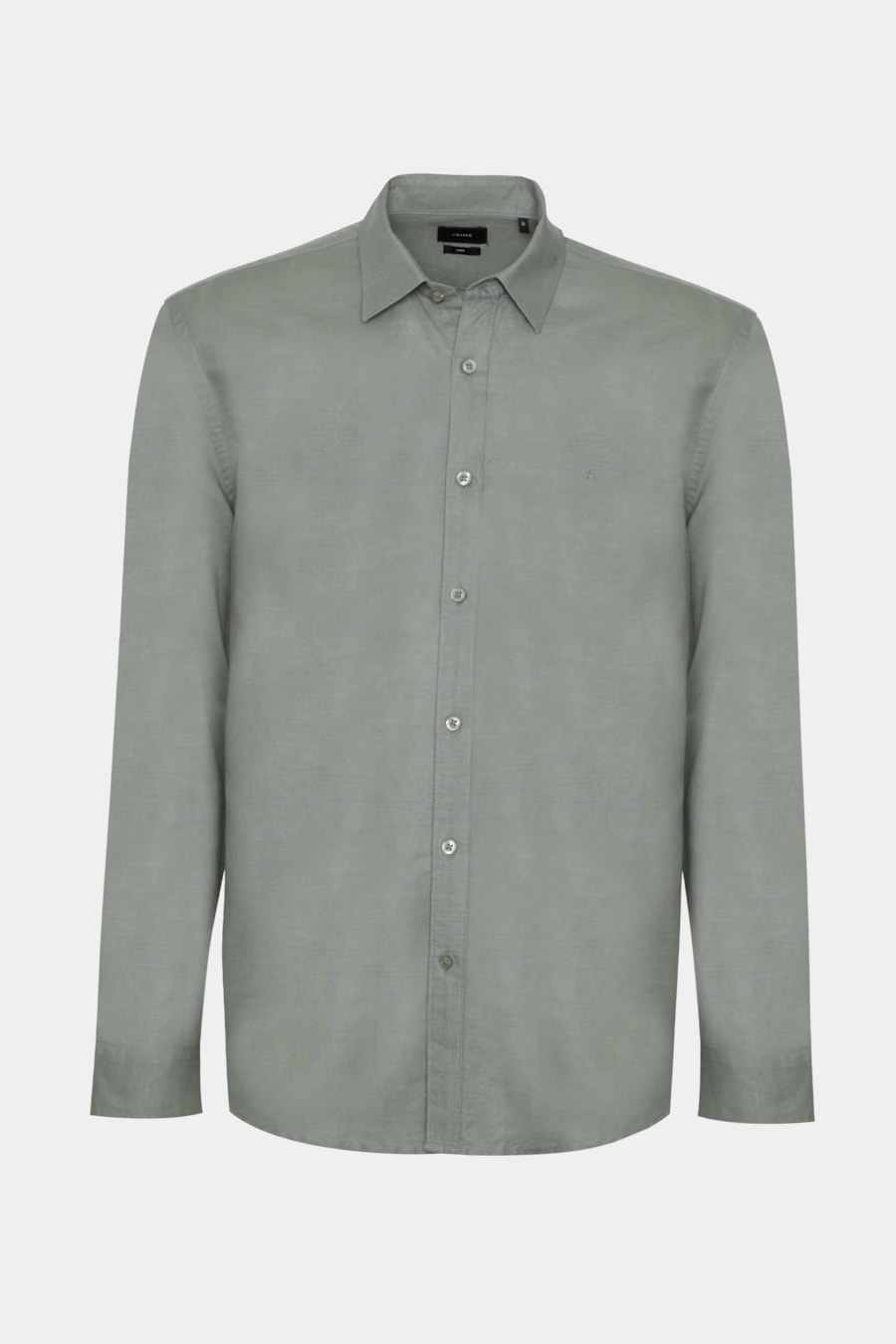 Camisa Manga Longa Regular Linho Verde — foto 5 de 6