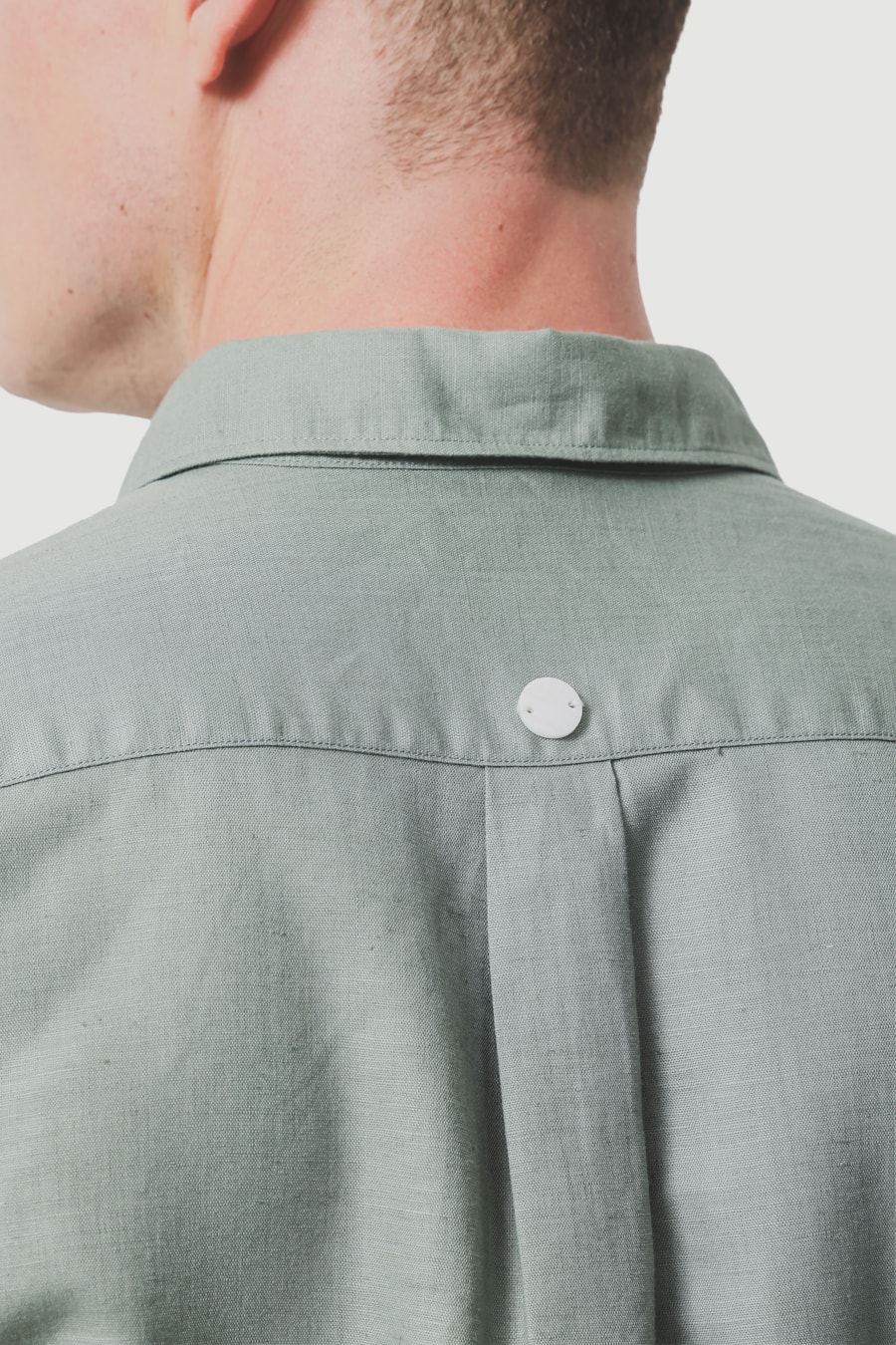 Camisa Manga Longa Regular Linho Verde Folha — foto 4 de 8