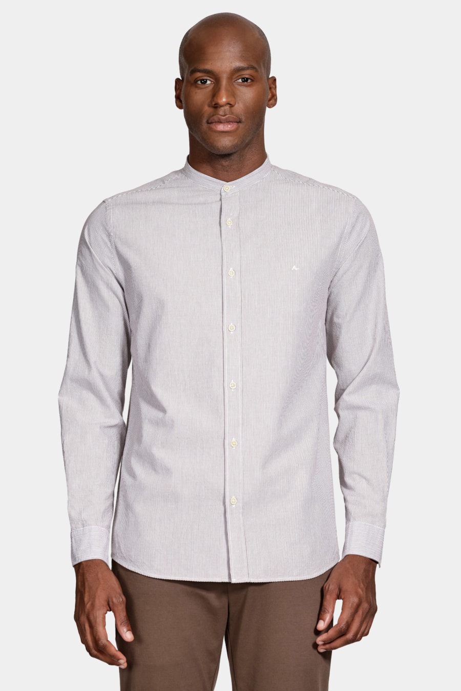 Camisa Manga Longa Regular Listrada Off Whitw C/ Caqui — foto 1 de 5