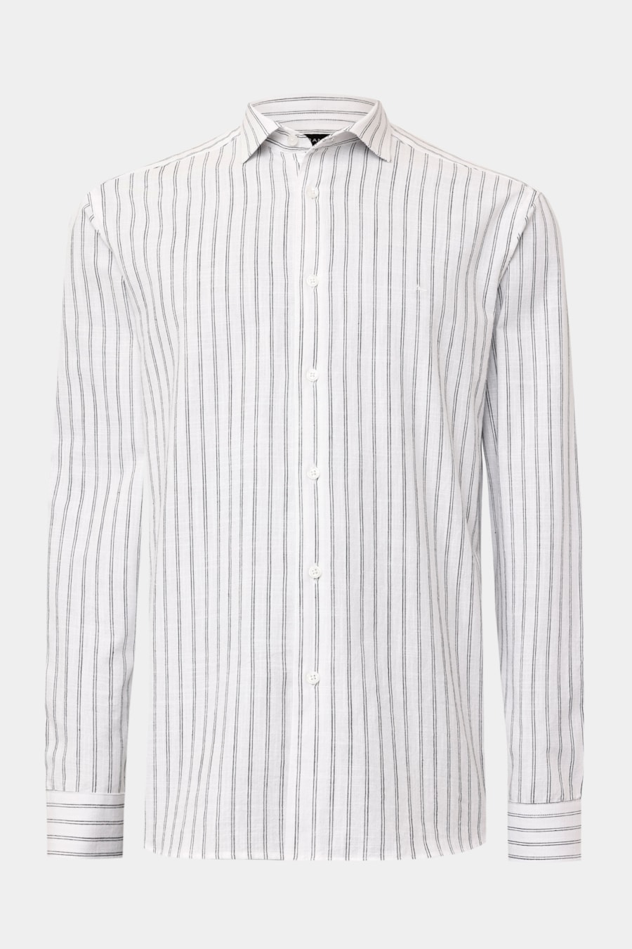 Camisa Manga Longa Regular Los Angeles Listrado Branco — foto 5 de 6
