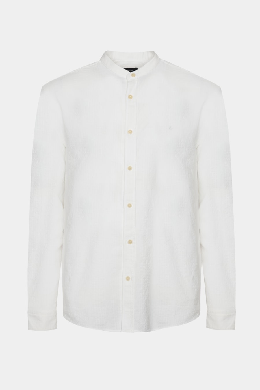 Camisa Manga Longa Regular Maquinetada Listrada Off White — foto 5 de 6