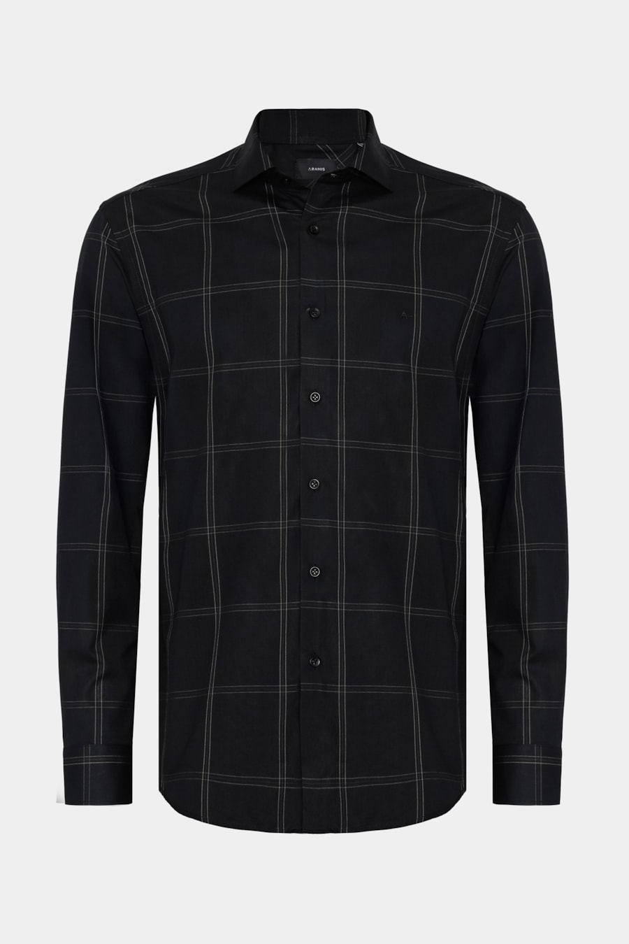 Camisa Manga Longa Regular Maxi Xadrez Preto C/Verde — foto 5 de 6