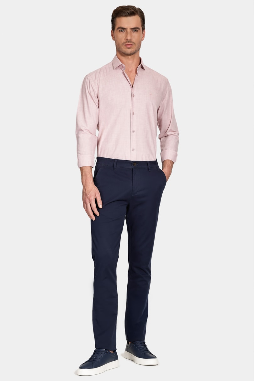 Camisa Manga Longa Regular Melange Ceramica