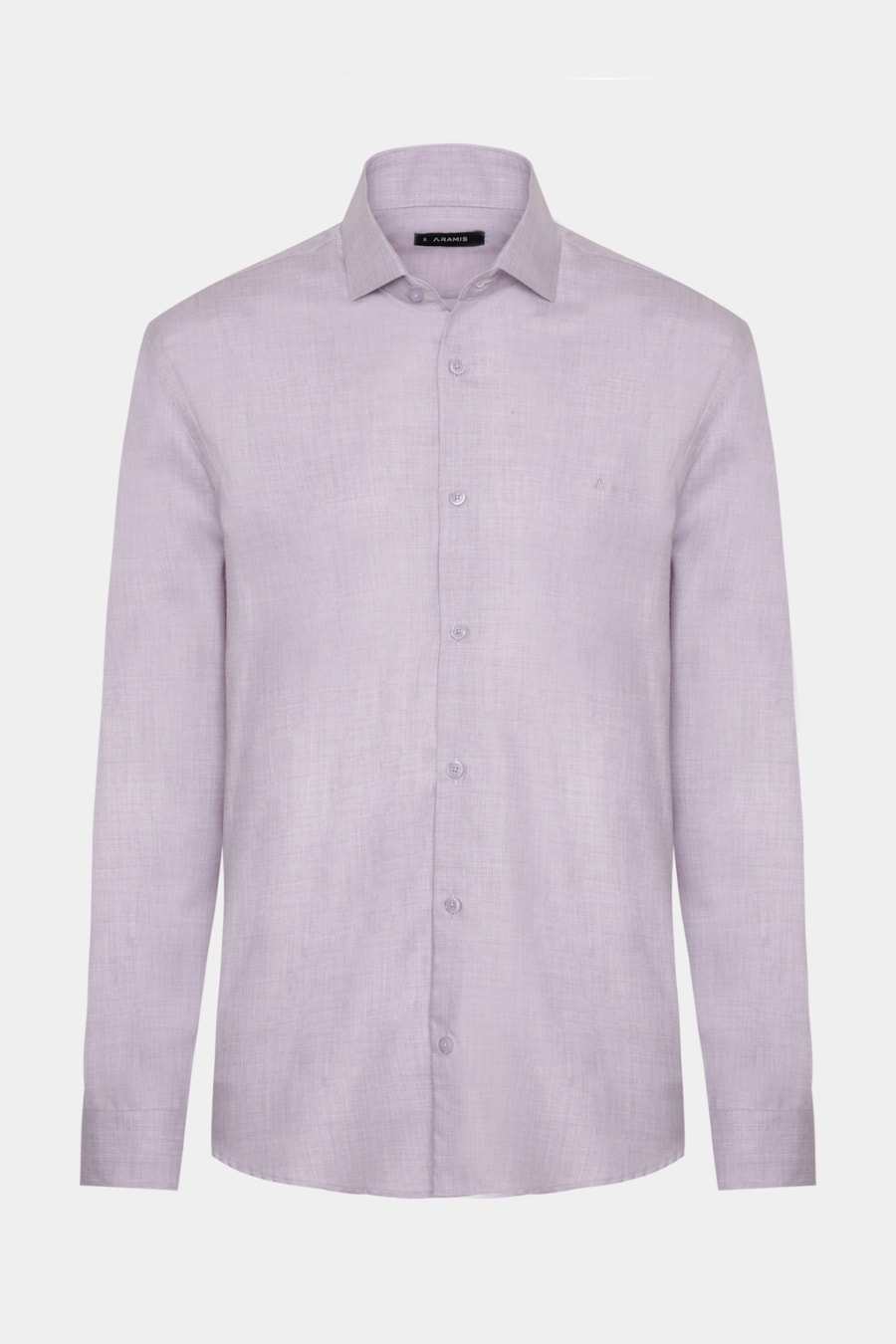 Camisa Manga Longa Regular Melange Lilas — foto 5 de 6