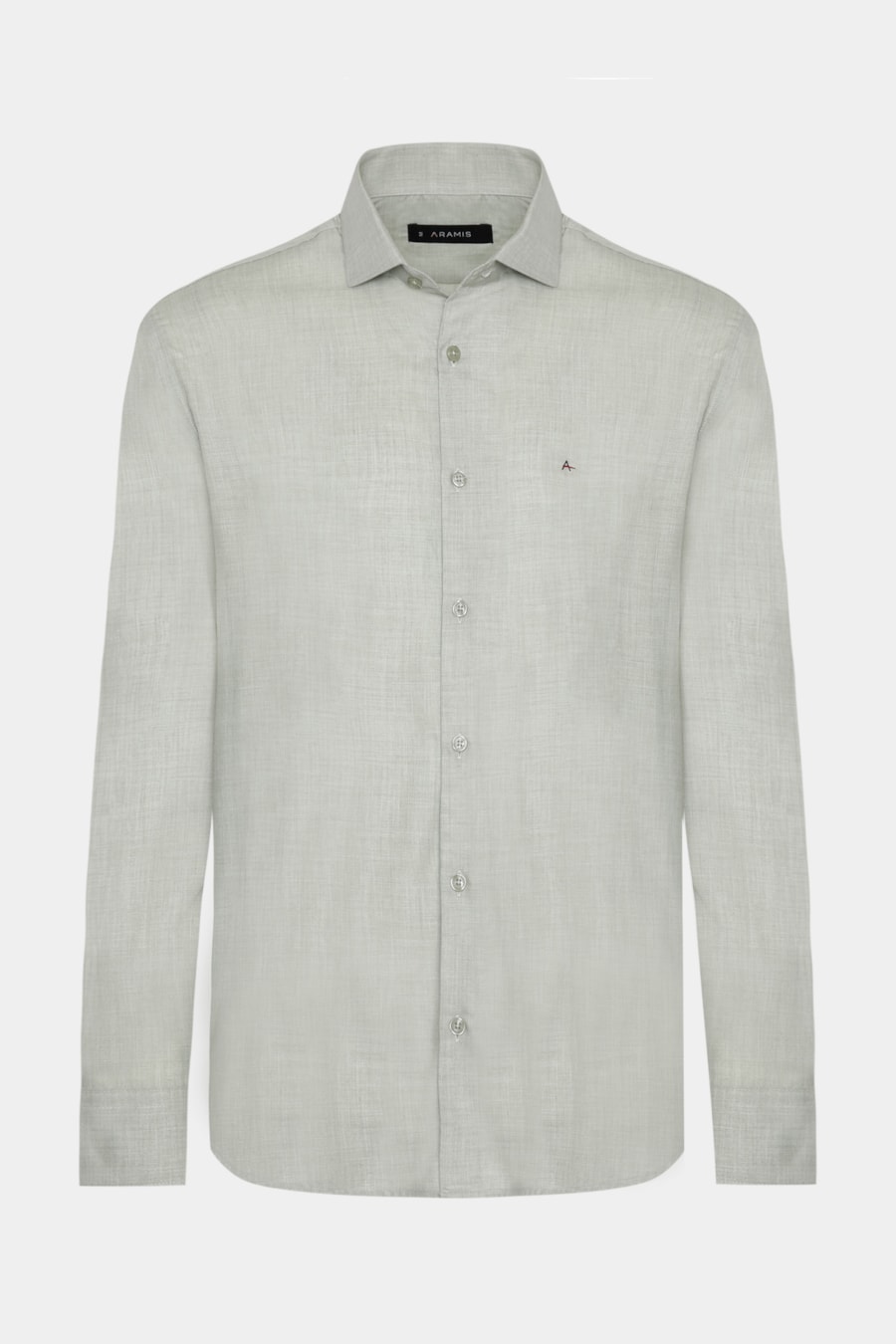 Camisa Manga Longa Regular Melange Verde Militar — foto 1 de 2