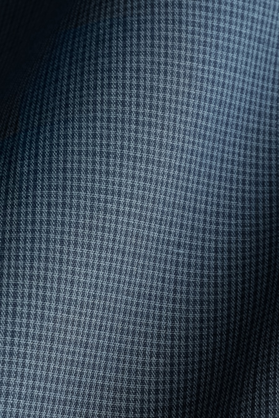 Camisa Manga Longa Regular Micro Xadrez Bolso Marinho C/Cinza — foto 6 de 6