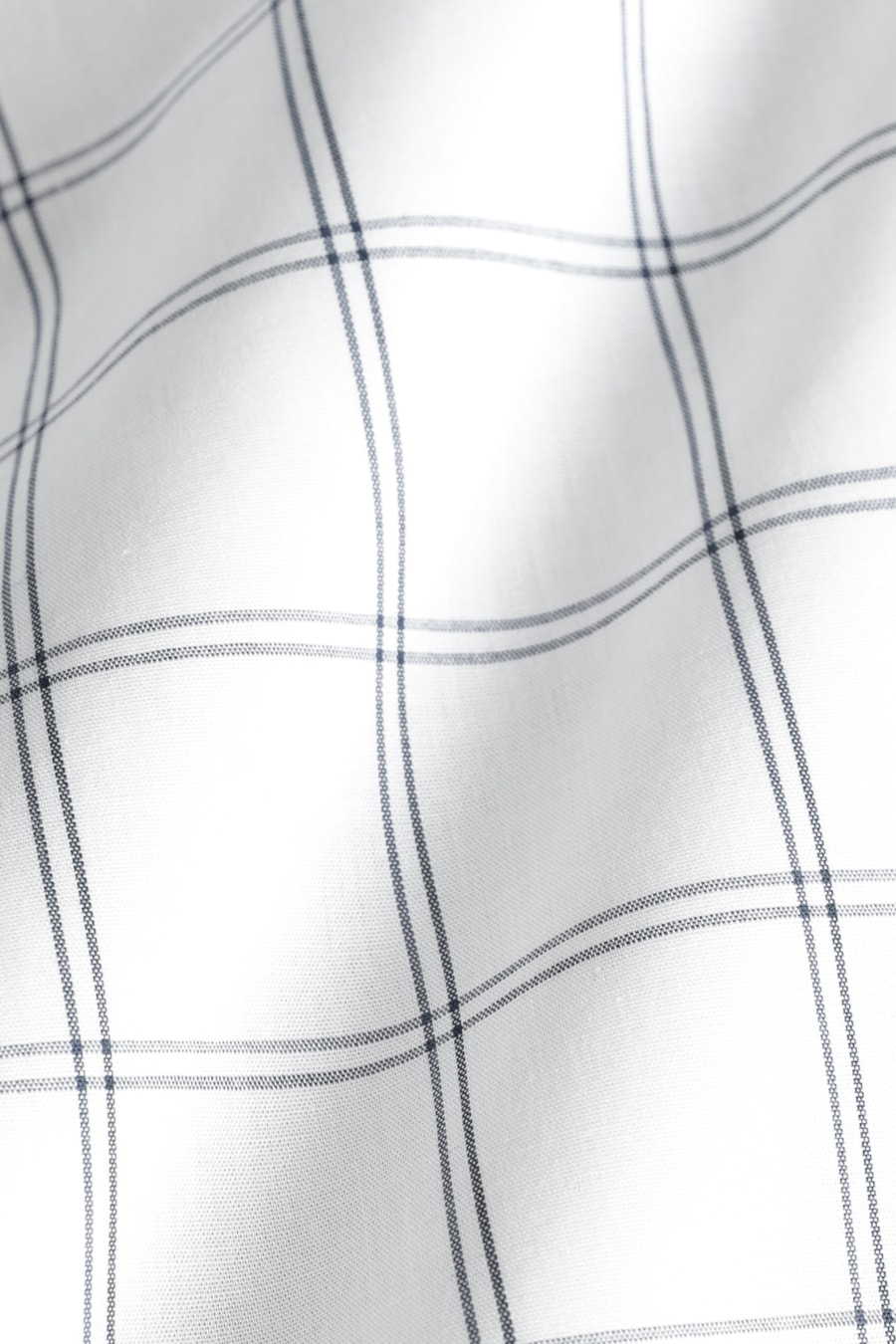 Camisa Manga Longa Regular Mini Xadrez Bolso Branco C/Azul — foto 7 de 7