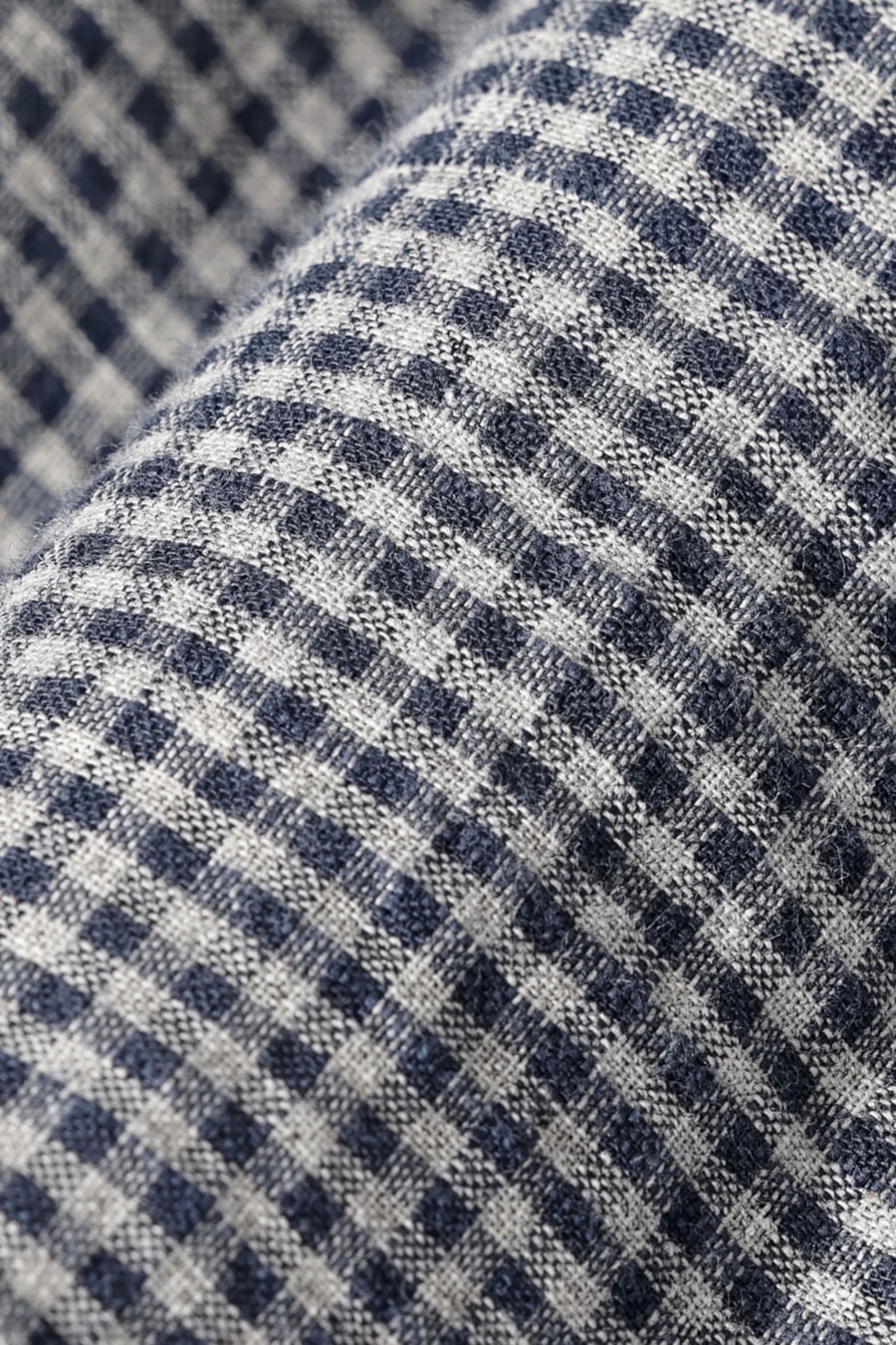Camisa Manga Longa Regular Mini Xadrez Mescla Azul/Cinza — foto 6 de 6