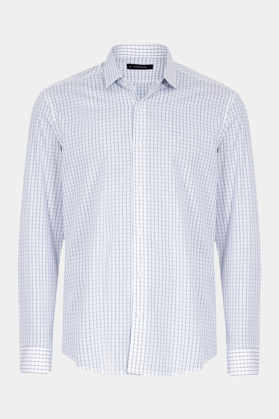 Camisa Manga Longa Regular Moscou Xadrez Branco C/ Preto — foto 5 de 6