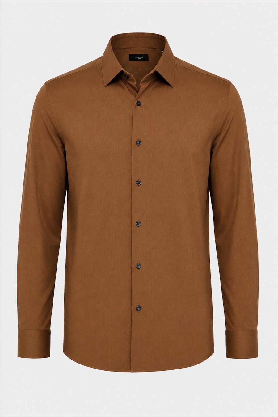 Camisa Manga Longa Regular One Piece Collar Havana — foto 5 de 6