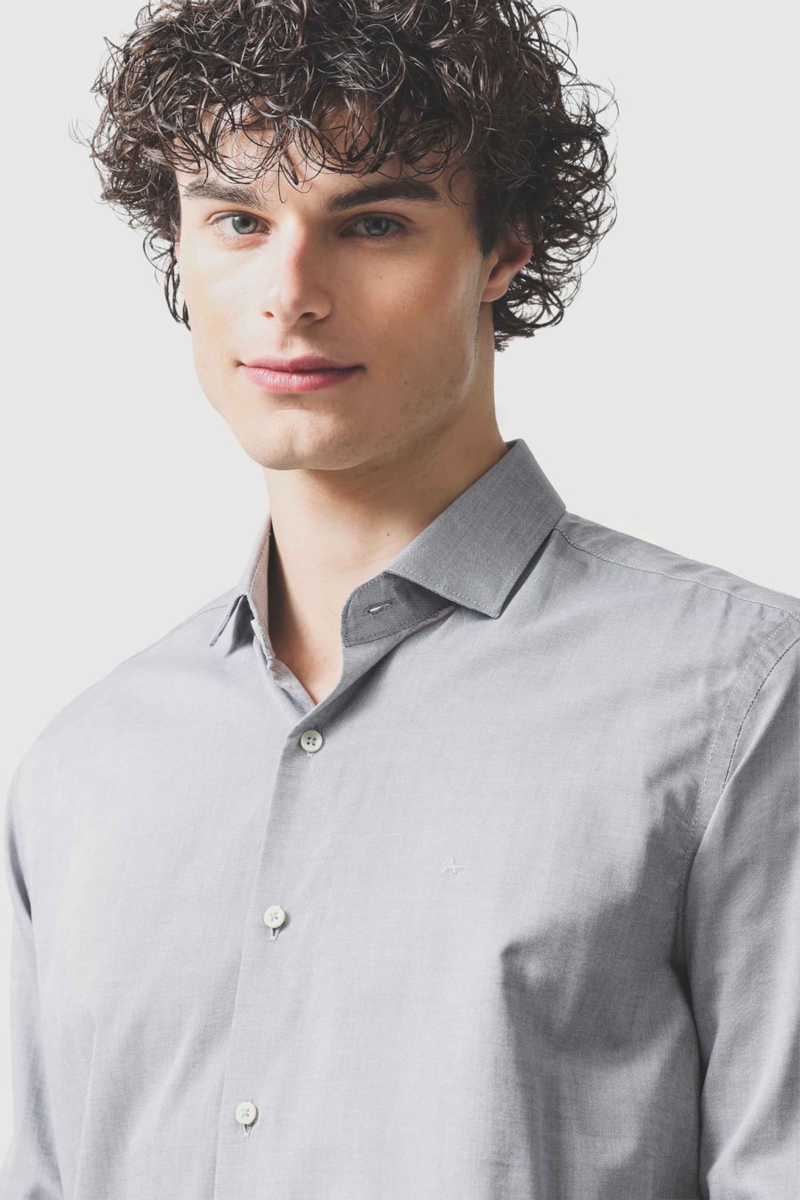 Camisa Manga Longa Regular Oxford 50 Aluminio — foto 3 de 6
