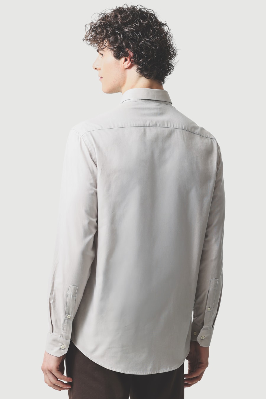 Camisa Manga Longa Regular Oxford 50 Areia — foto 4 de 6