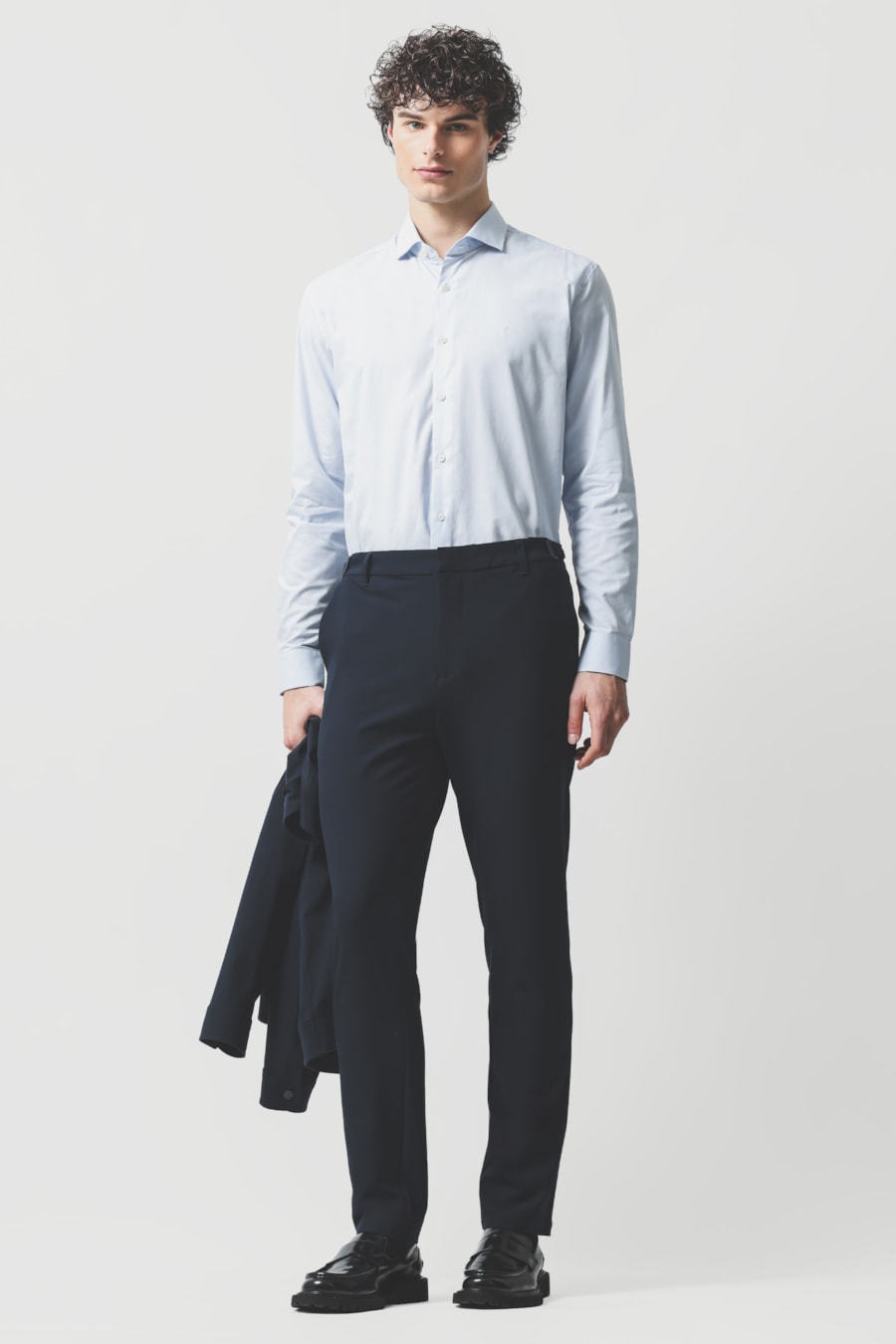 Camisa Manga Longa Regular Oxford 50 Azul Claro — foto 2 de 6