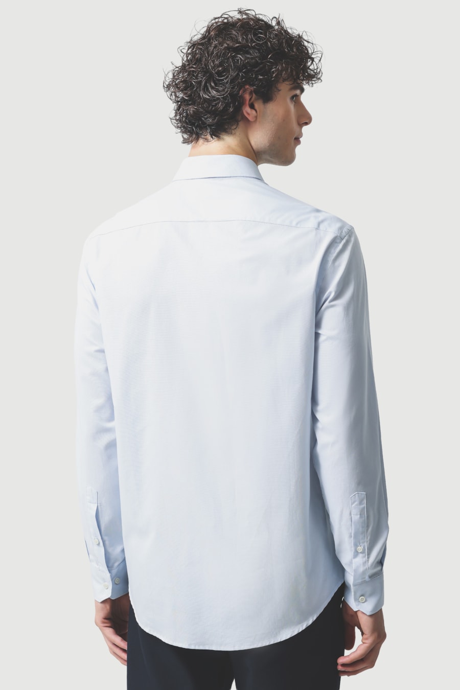 Camisa Manga Longa Regular Oxford 50 Azul Claro — foto 4 de 6