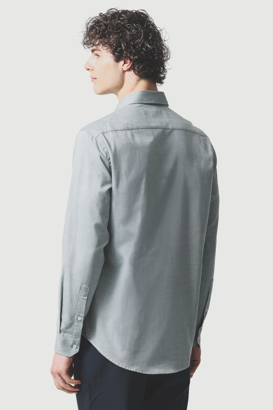 Camisa Manga Longa Regular Oxford 50 Verde Garrafa — foto 4 de 6