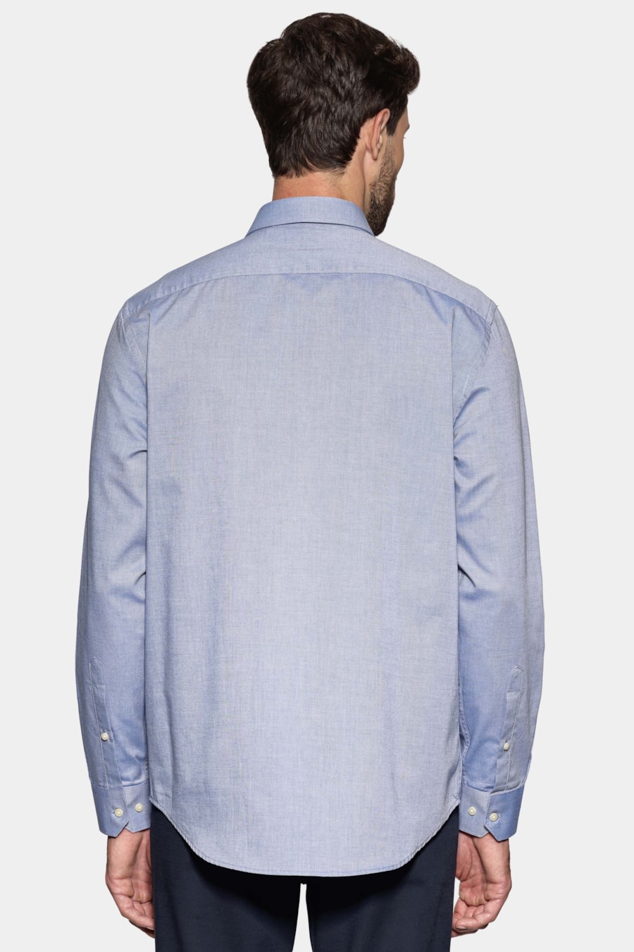 Camisa Manga Longa Regular Oxford 50 Viadutus Azul Medio — foto 4 de 6