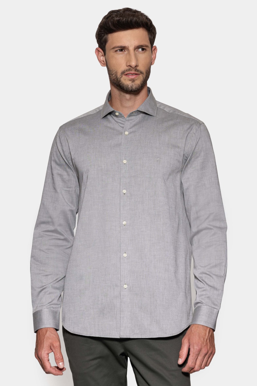 Camisa Manga Longa Regular Oxford 50 Viadutus Verde — foto 1 de 6