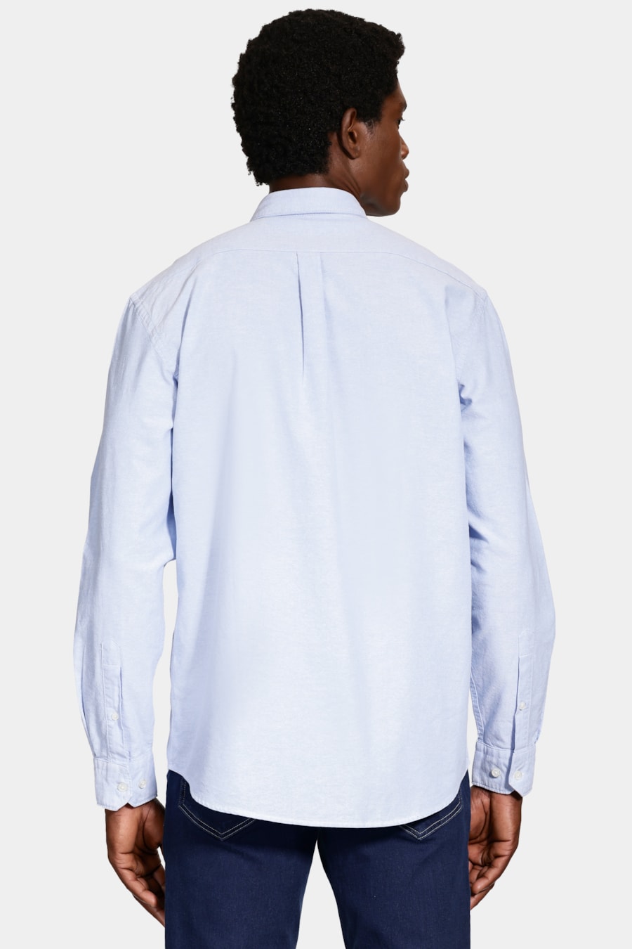 Camisa Manga Longa Regular Oxford Azul Celeste — foto 5 de 7