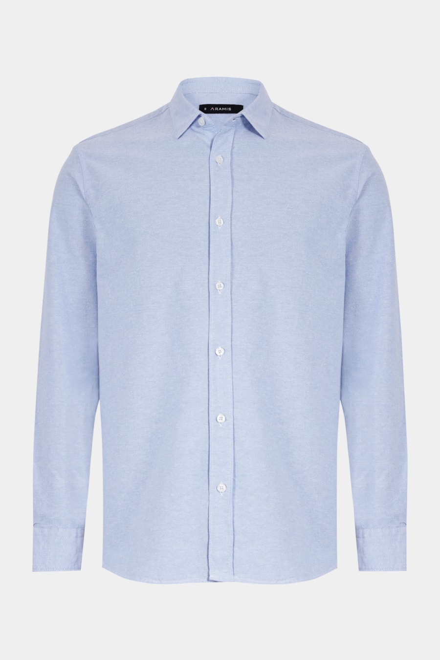Camisa Manga Longa Regular Oxford Azul Celeste — foto 6 de 7
