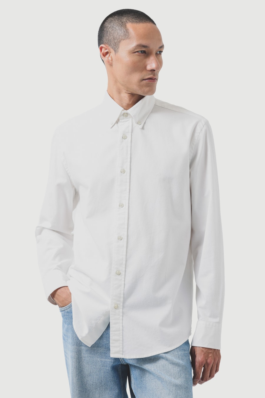 Camisa Manga Longa Regular Oxford Bg Button-Down Branco — foto 1 de 6