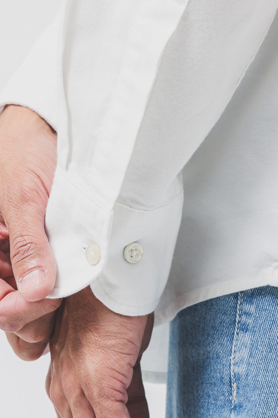 Camisa Manga Longa Regular Oxford Bg Button-Down Branco — foto 3 de 6