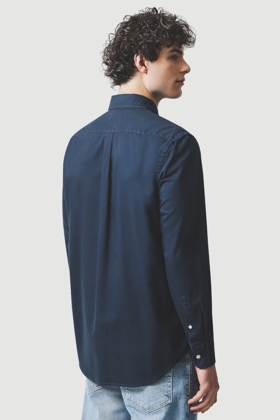 Camisa Manga Longa Regular Oxford Bg Button-Down Marinho — foto 4 de 6