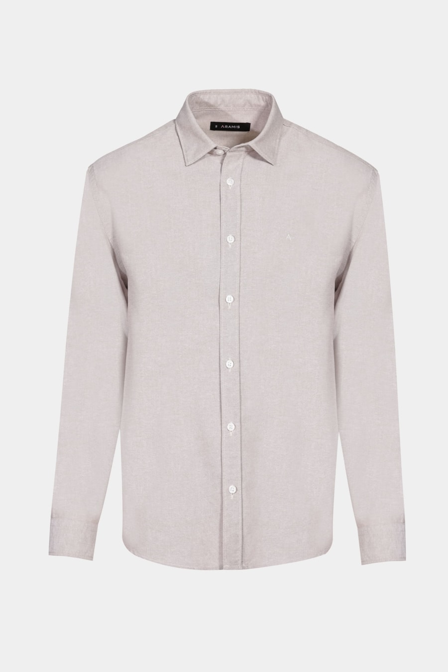 Camisa Manga Longa Regular Oxford Cáqui — foto 7 de 7