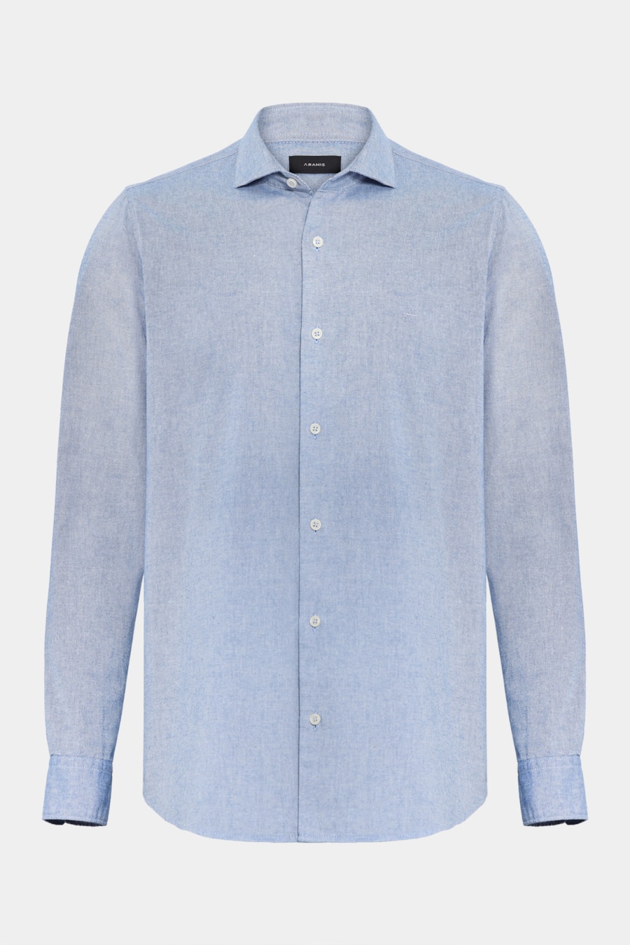 Camisa Manga Longa Regular Oxford Planalto Azul Caribe — foto 5 de 6