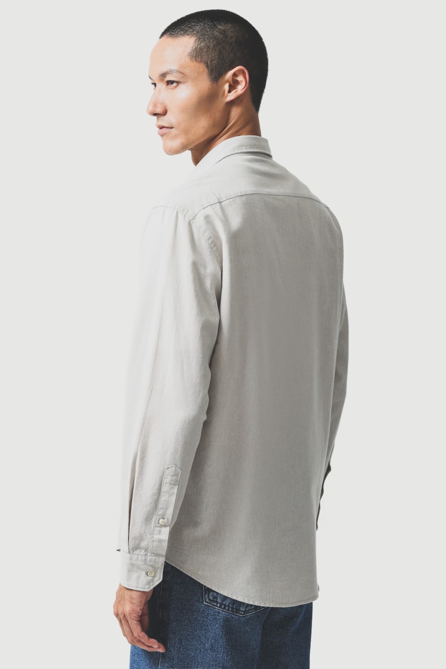 Camisa Manga Longa Regular Oxford Planalto Caqui — foto 4 de 6