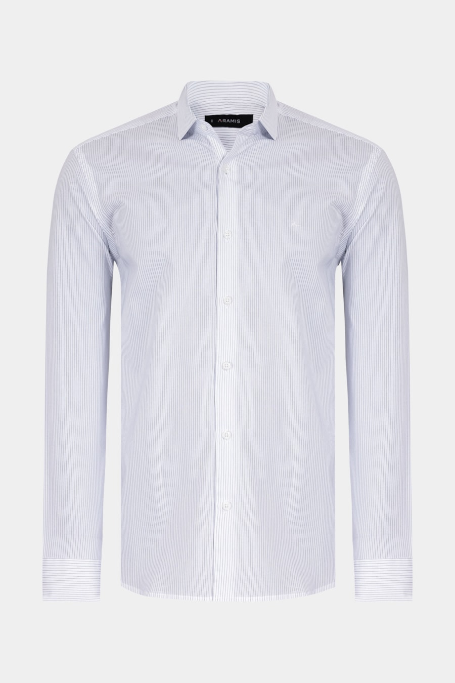 Camisa Manga Longa Regular San Lazaro Listrada Branco C/Azul — foto 5 de 6