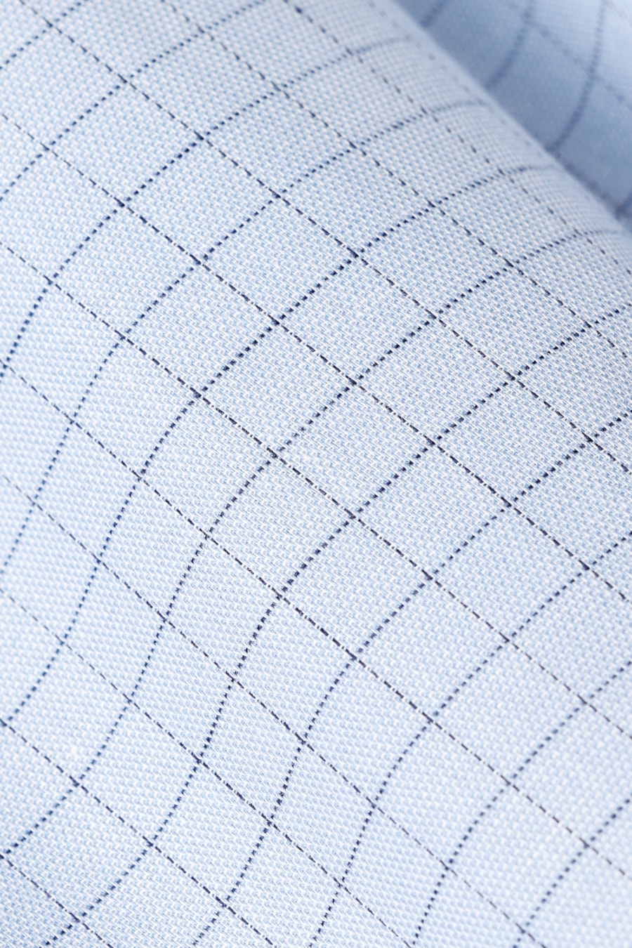 Camisa Manga Longa Regular Sarja Algodao Xadrez Azul C/ Marinho — foto 6 de 6