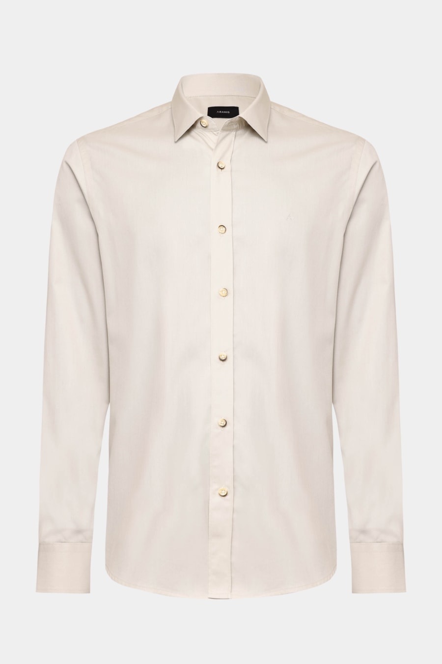 Camisa Manga Longa Regular Sarja Empire Areia — foto 5 de 6