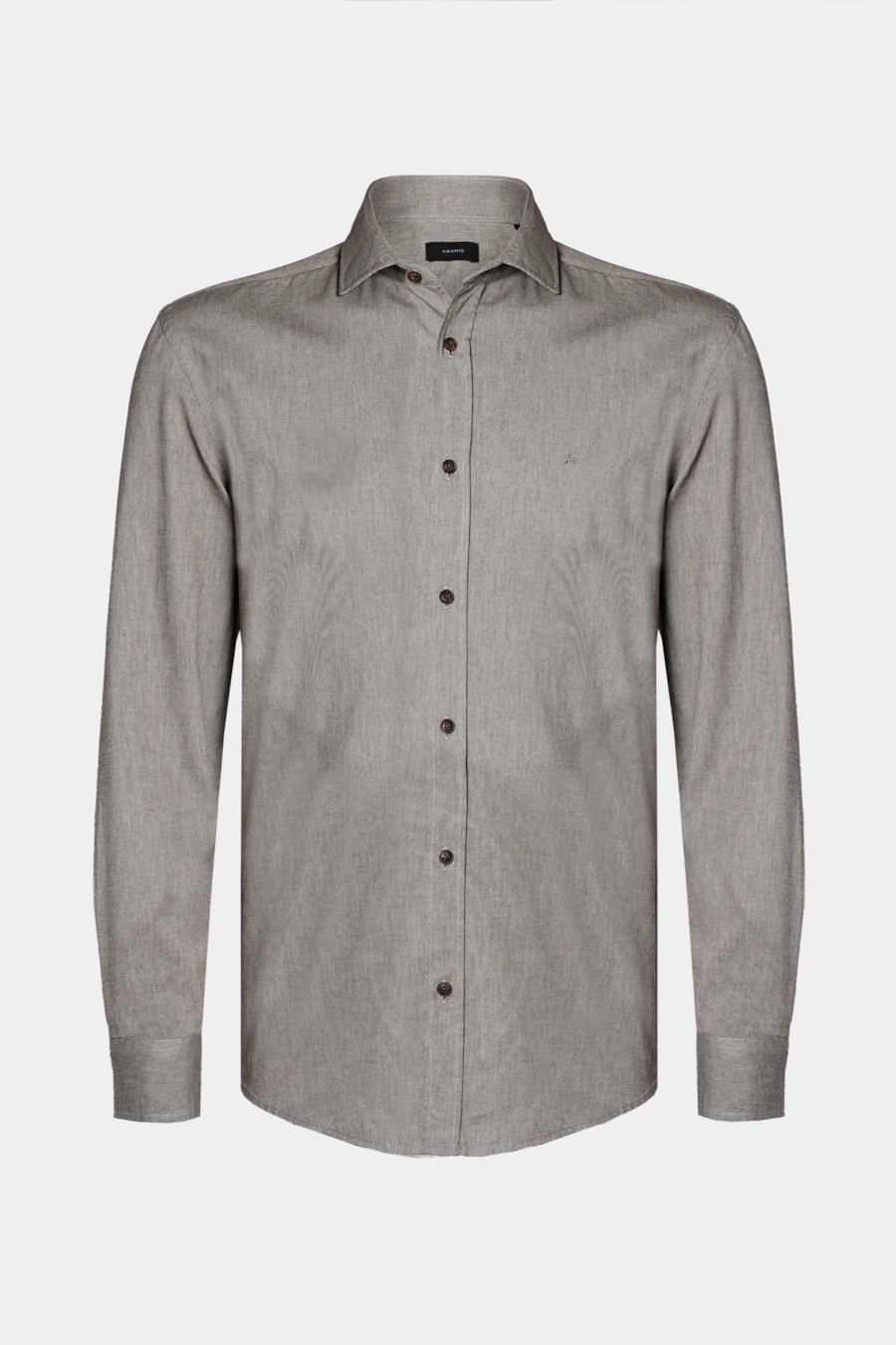 Camisa Manga Longa Regular Sarja Flat Preto — foto 6 de 7
