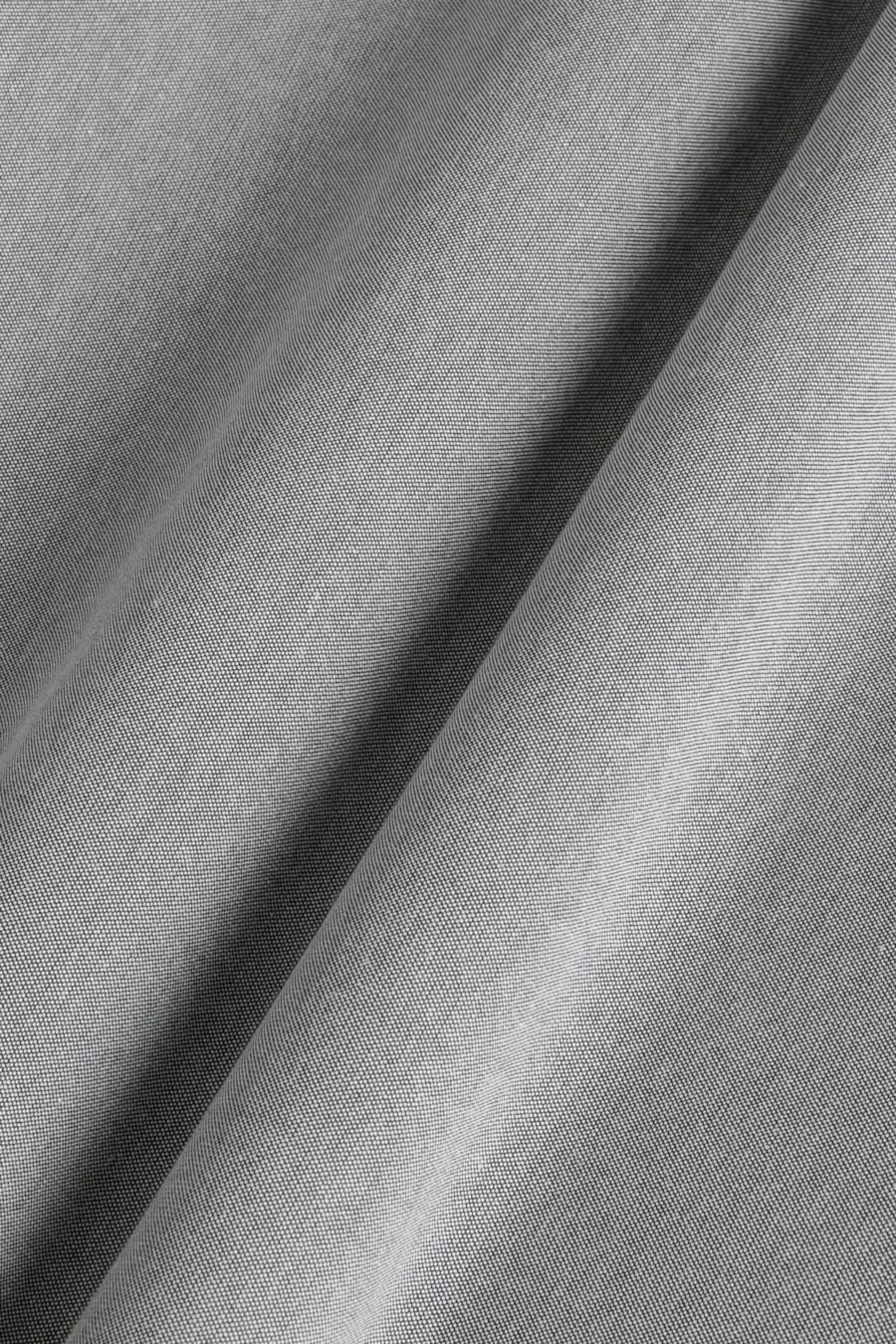 Camisa Manga Longa Regular Sarja Mista Chumbo — foto 6 de 6