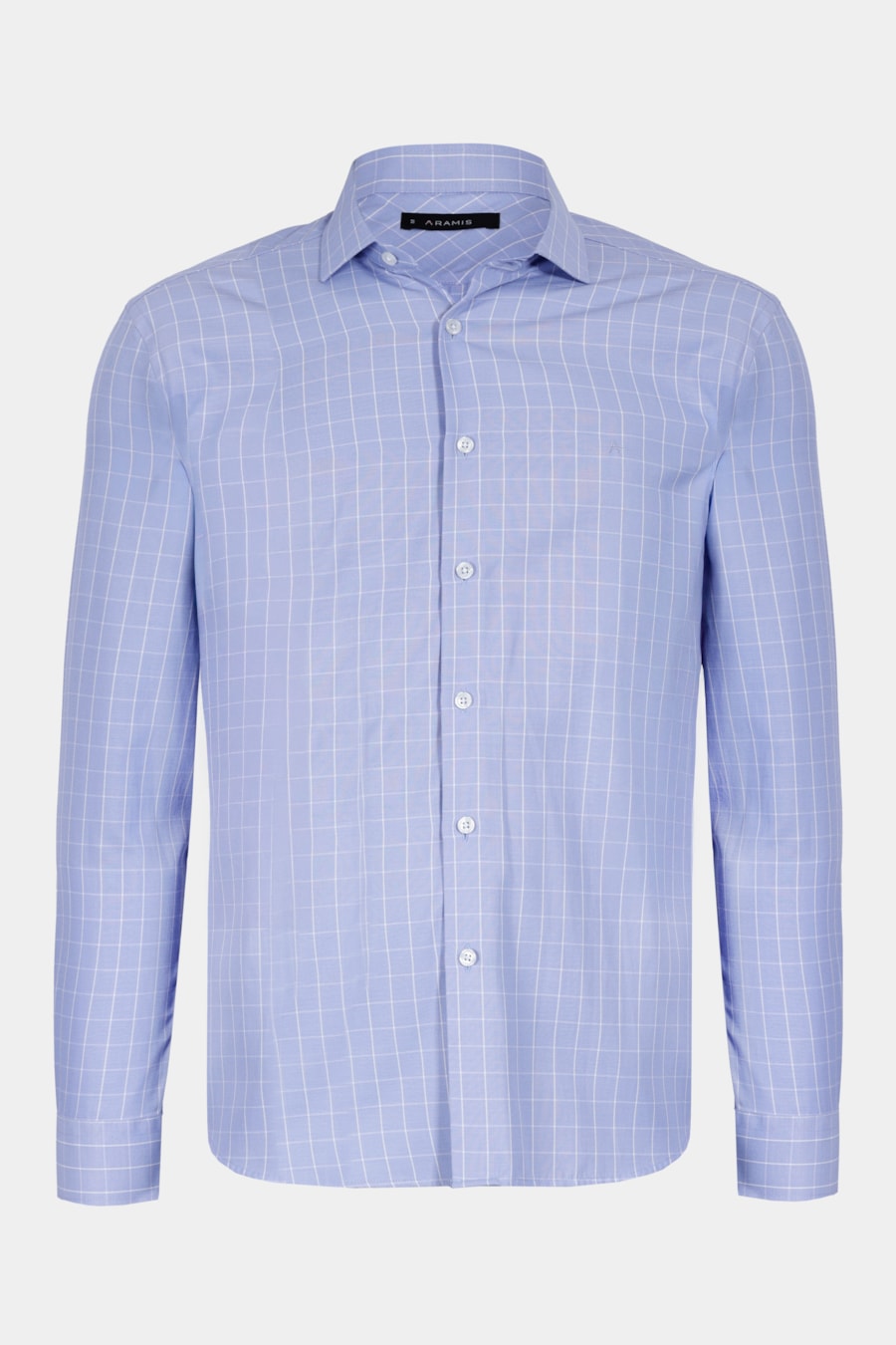 Camisa Manga Longa Regular Siena Misto Xadrez Azul — foto 5 de 6