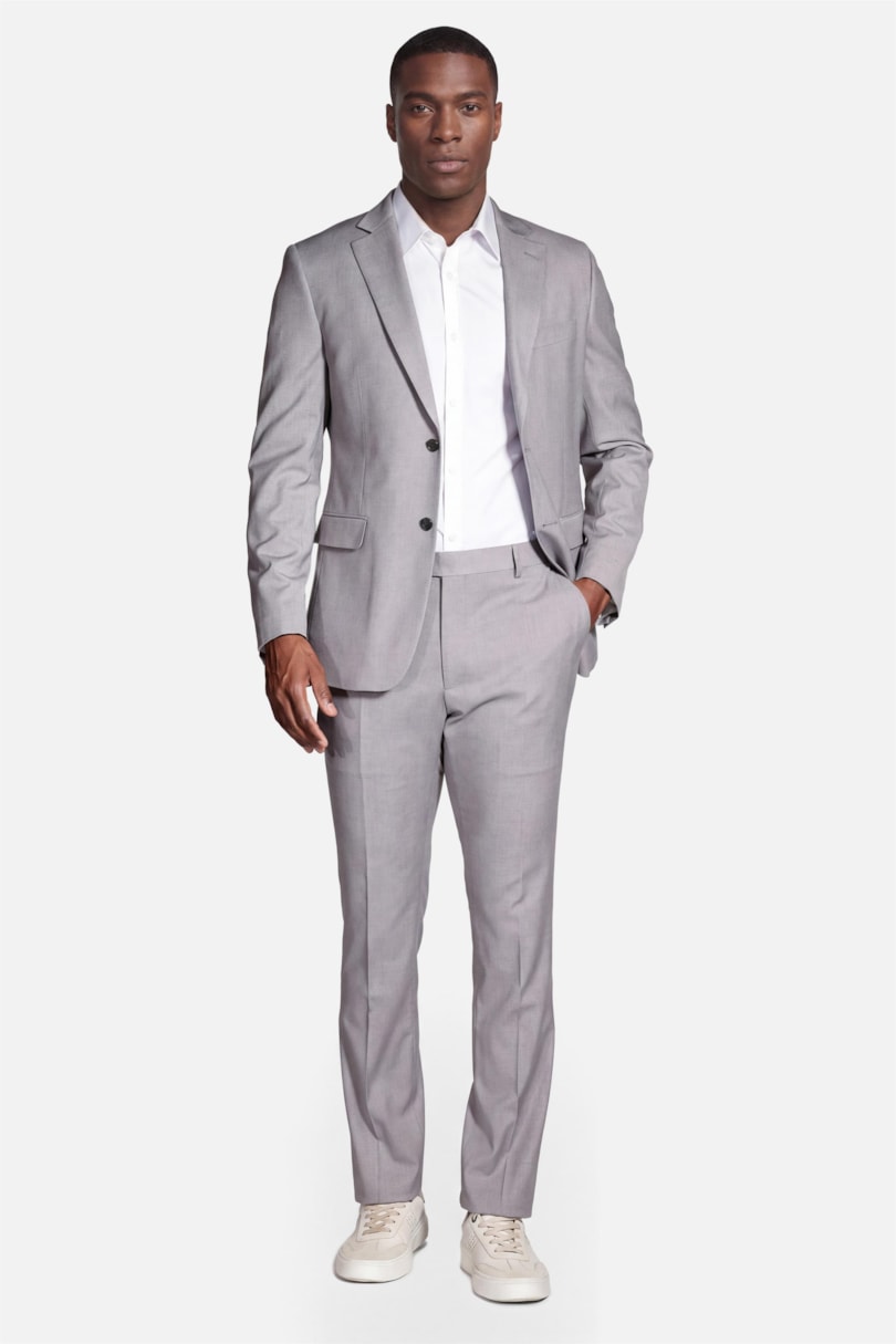 Camisa Manga Longa Regular Social Tricoline de Algodão Liso Branco