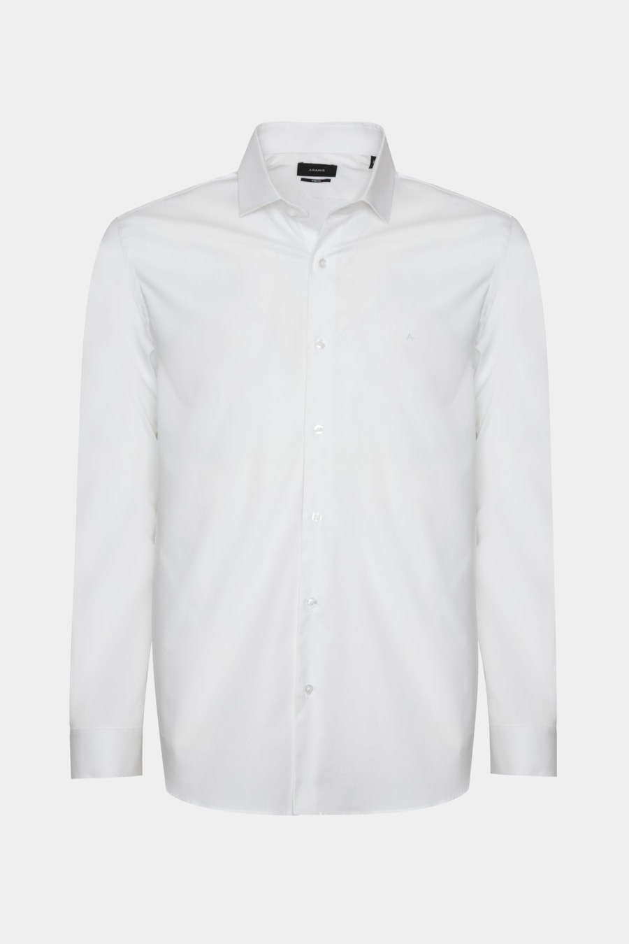 Camisa Manga Longa Regular Stretch Liso Branco — foto 5 de 6
