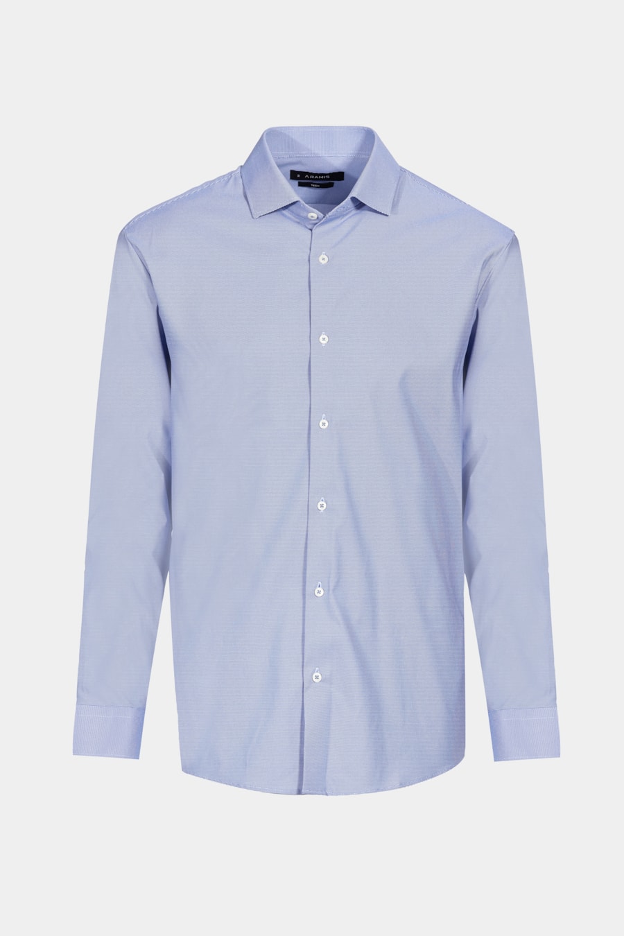  Camisa Manga Longa Regular Tech Flex Falso Liso Azul — foto 6 de 6
